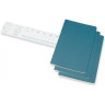 Блокнот MOLESKINE Cahier Journal Large, нелинованный, голубой, 3 шт. CH018B44