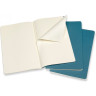 Блокнот MOLESKINE Cahier Journal Large, нелинованный, голубой, 3 шт. CH018B44