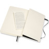 Блокнот MOLESKINE Classic Soft Expanded Large, линейка, чёрный QP616EXP