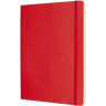 Блокнот MOLESKINE Classic Soft Large, линейка, красный QP616F2