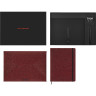 Набор MOLESKINE LIMITED EDITION PRECIOUS & ETHICAL SHINE блокнот/ручка перьевая/папка-конверт XLarge, линейка, ручка Kaweco, бордовый металлик LEHSHINEBUNDMRED
